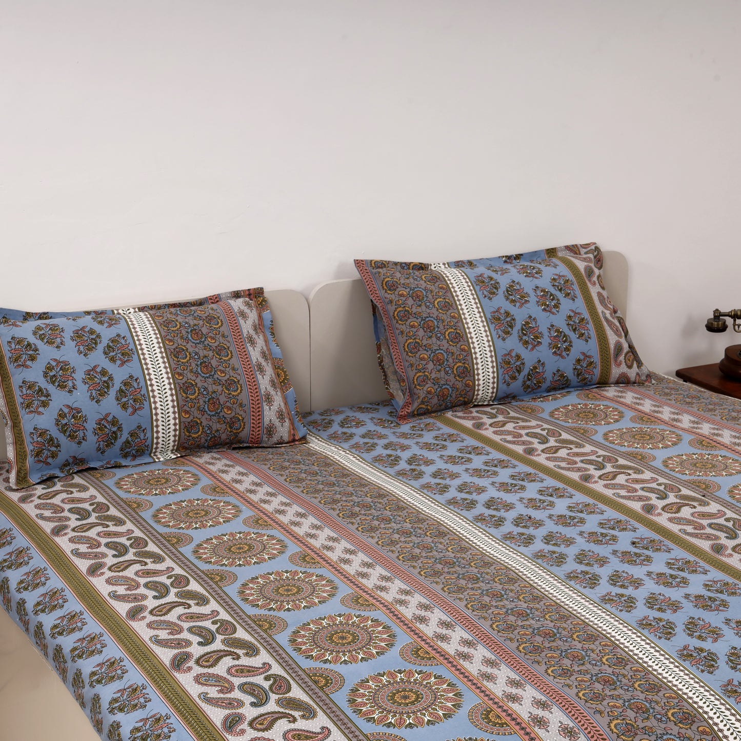 Royal Rustica 100x100 inches Cotton Bedsheet