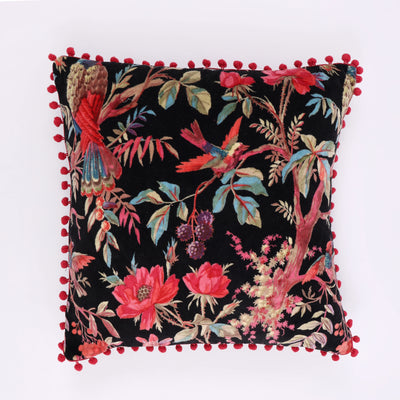 Enchanted Garden Velvet Cushion Cover (set of 2)