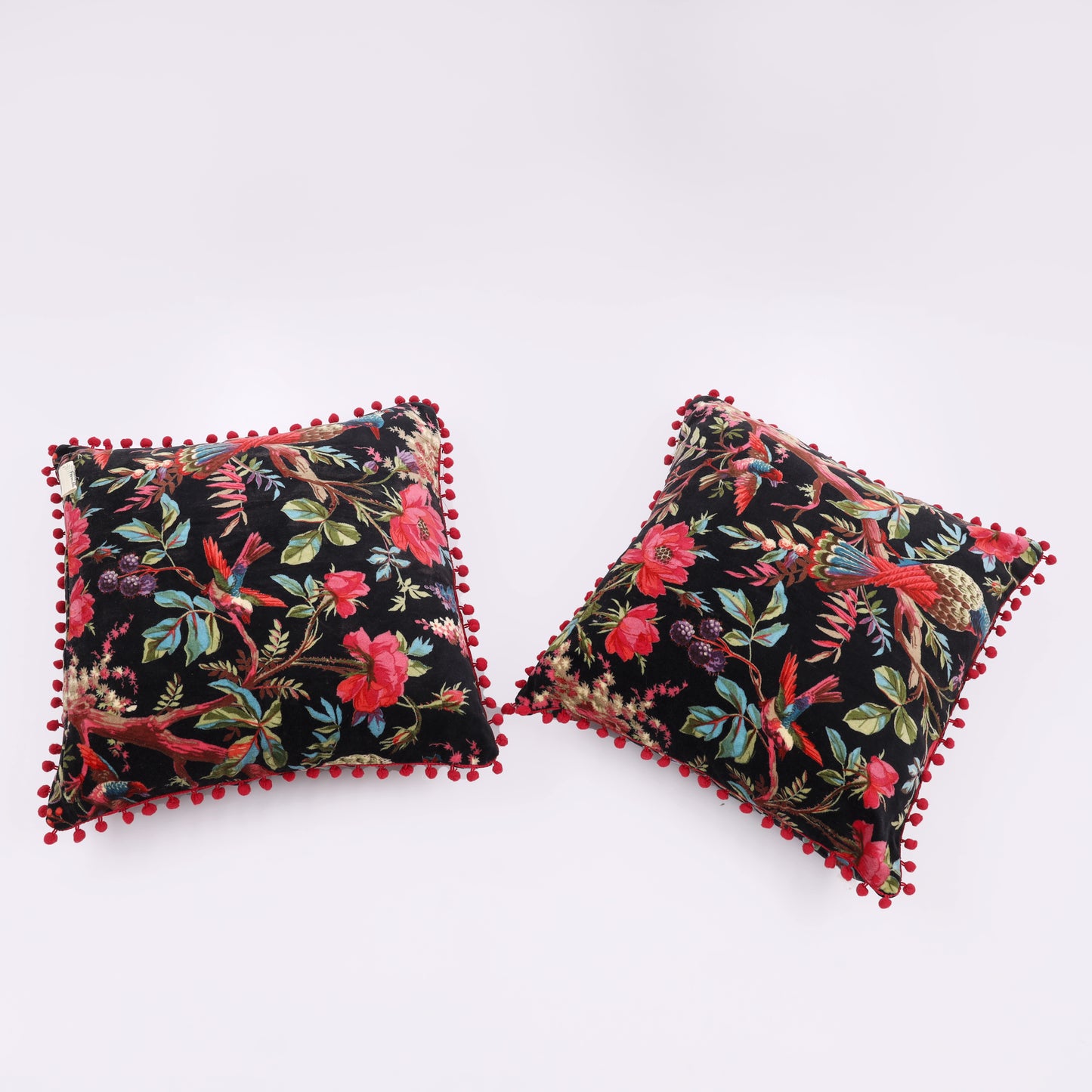 Enchanted Garden Velvet Cushion Cover (set of 2)