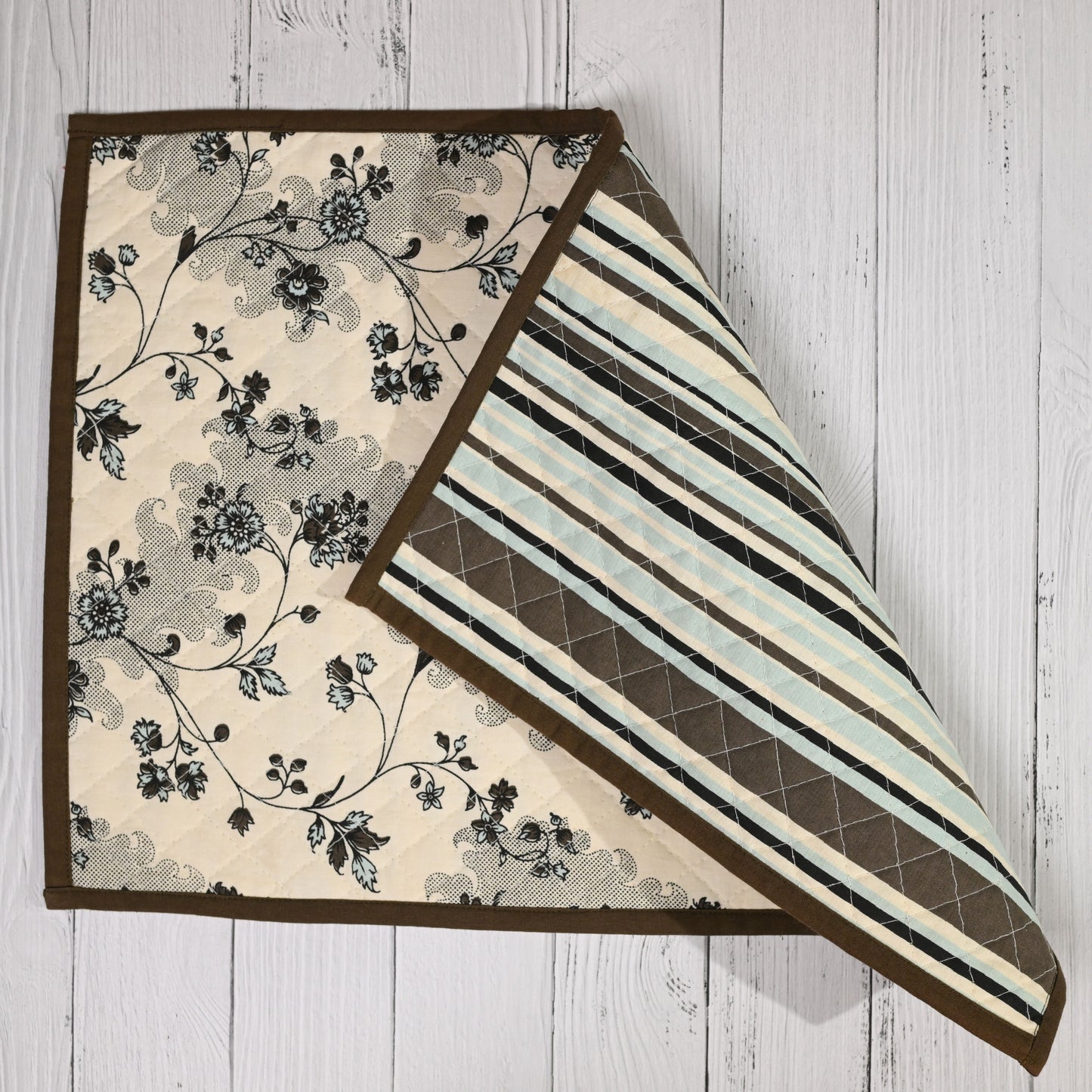 Vintage Quilted Floral Cotton Placemat (set of 4)
