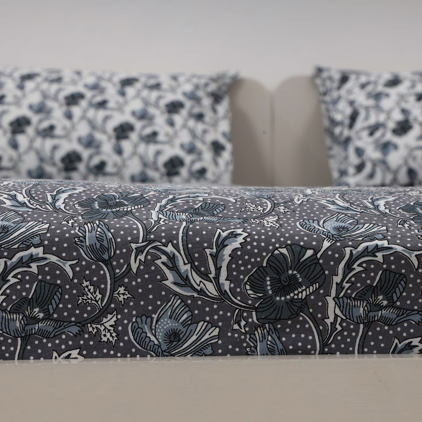 Twilight Bloom 100x100 inches Cotton Bedsheet