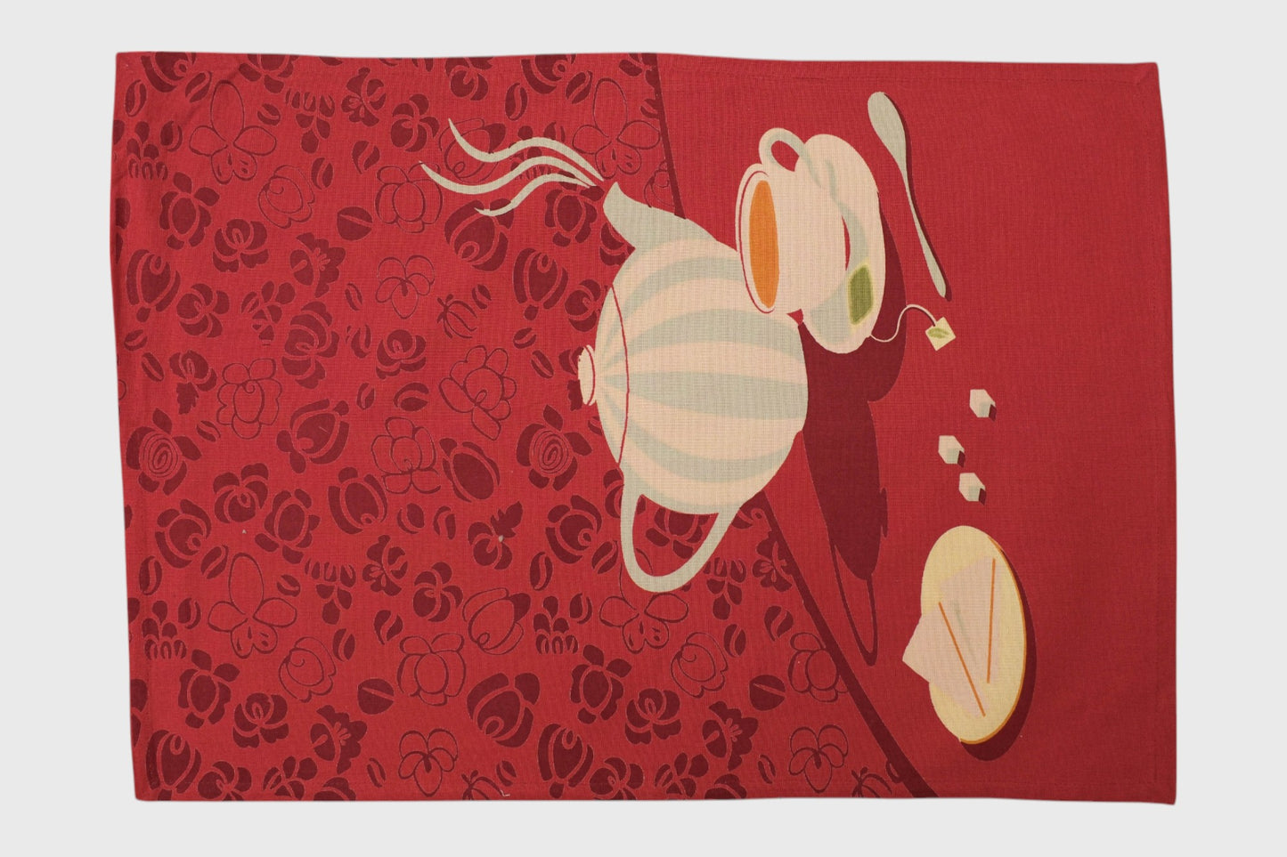 Crimson Cup Kitchen Towel with loop (set of 2)