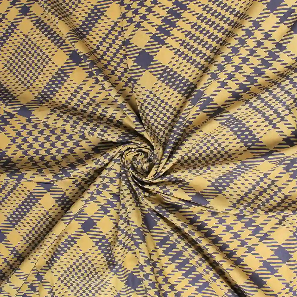 Tartan check 108x108 inches Cotton Bedsheet