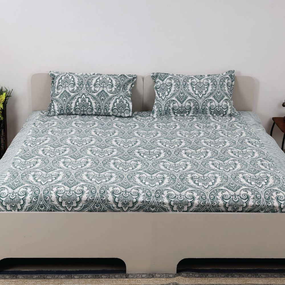 Royal damask 100 x 100 inches cotton bedsheets