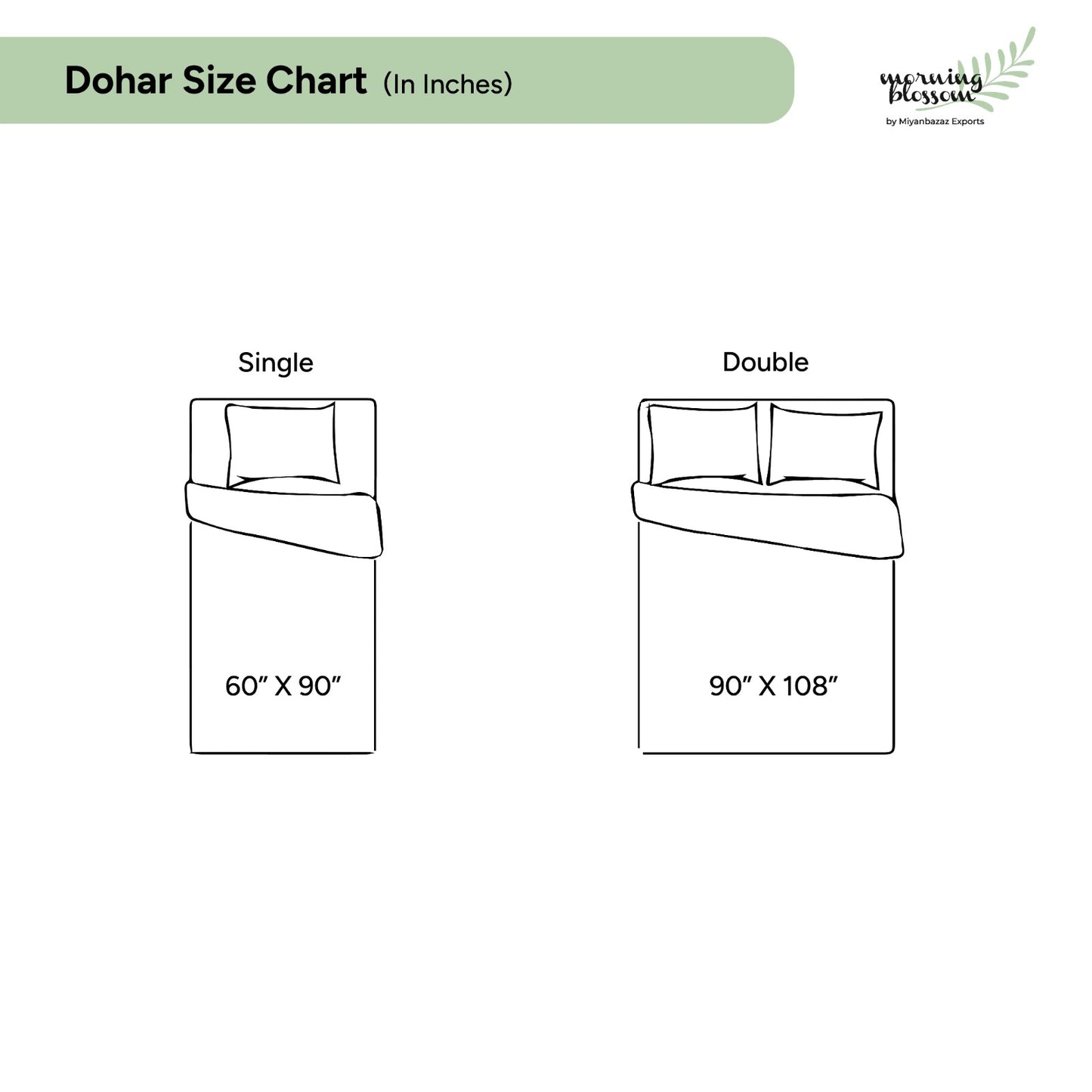 Coastal chevron pure cotton single dohar