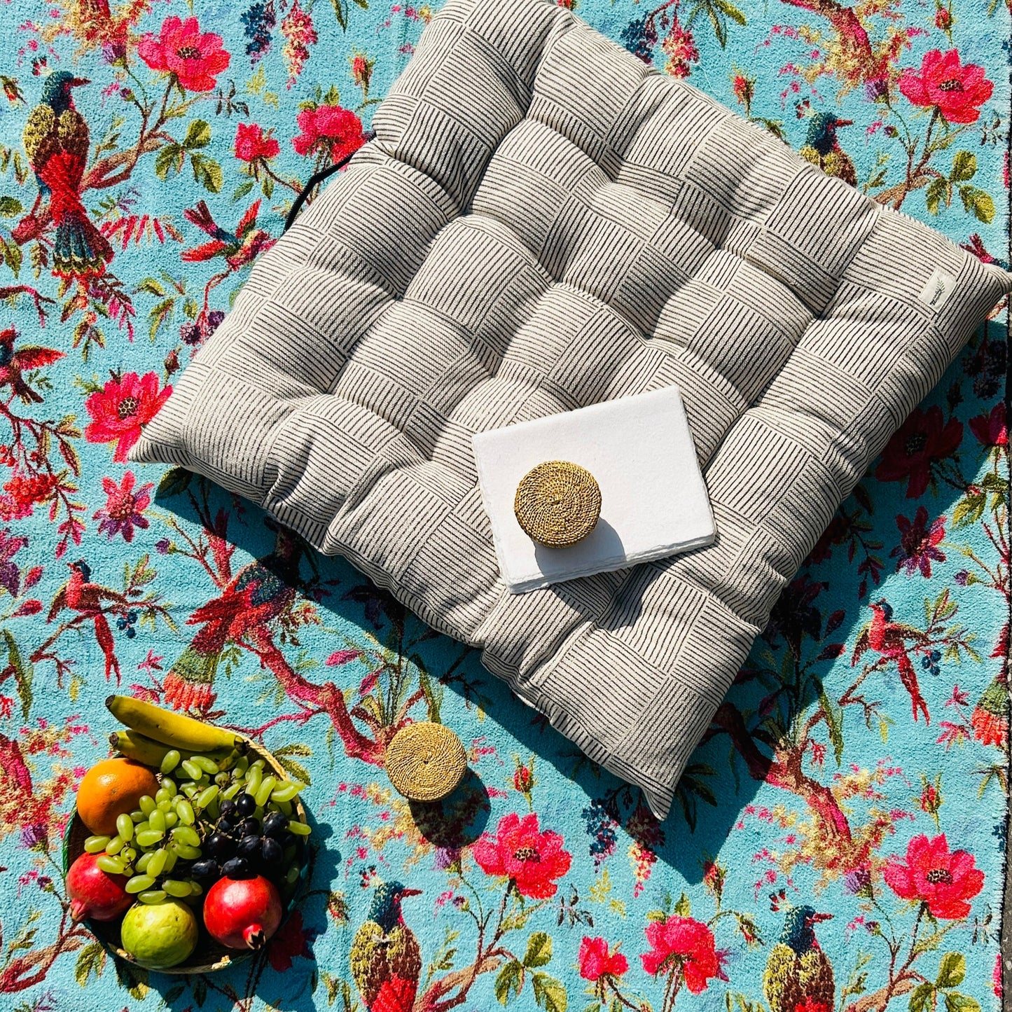 Bohemian Tufted Floor Cushion