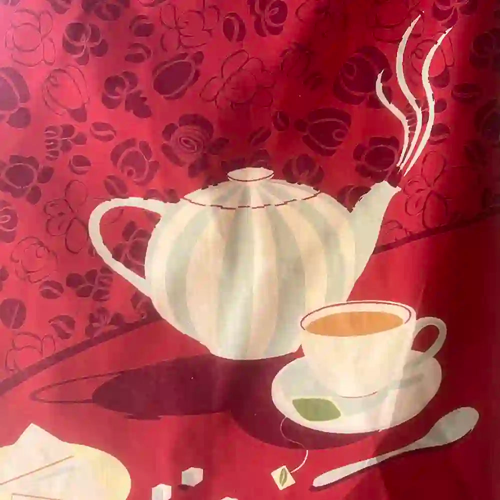 Crimson Cup Kitchen Towel with loop (set of 2)