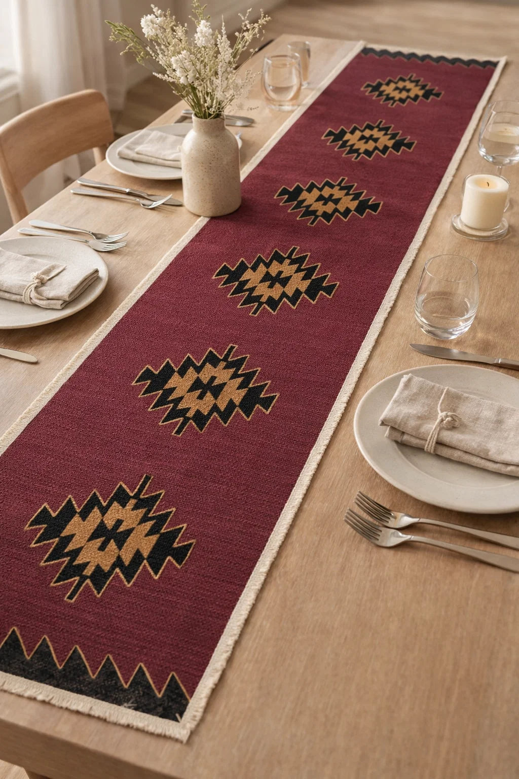 Dari zig zag TABLE RUNNER (Large)