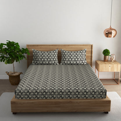 Classic Floral 100x100 inches Cotton Bedsheet