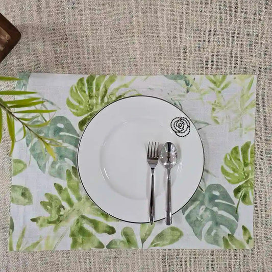 Tropical Leaves Cotton Placemat (set of 6)