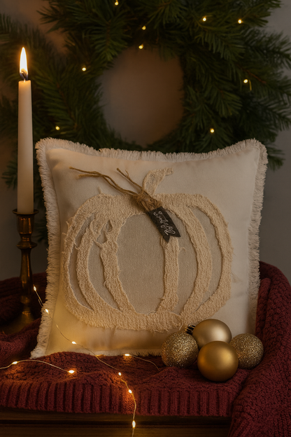 Festive Decor pumpkin Cushion cover (16x16)