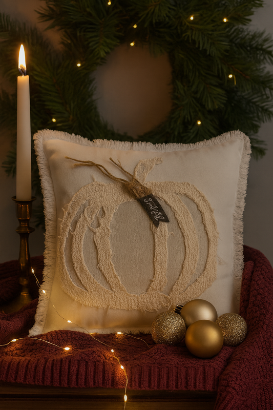 Festive Decor pumpkin Cushion cover (16x16)