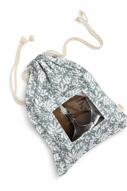 GREY LEAF SHOE BAG
