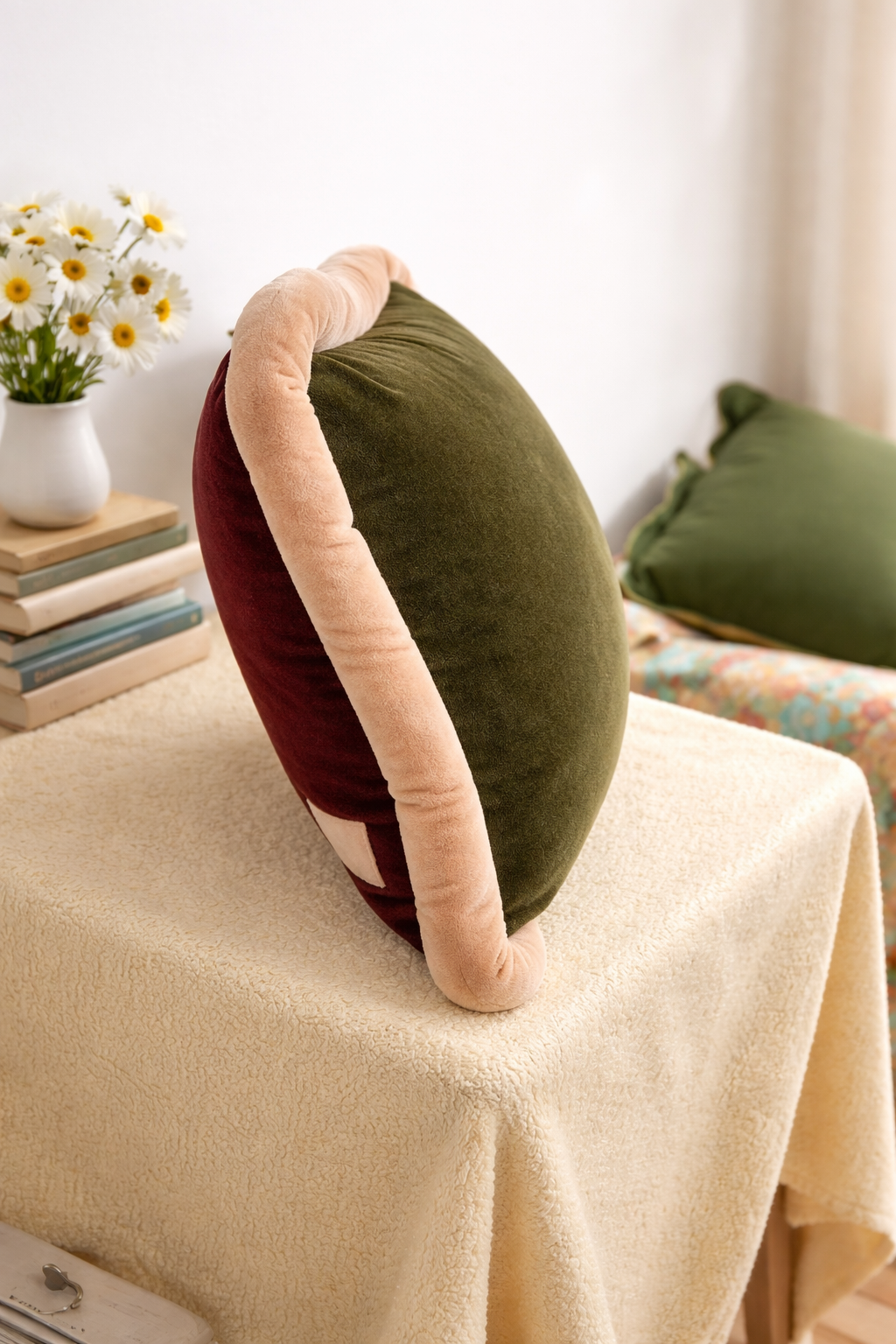 olive cushion cover