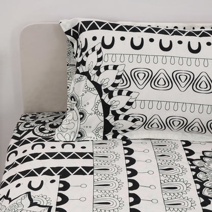 Mandala Mirage  100x100 inches Cotton Bedsheet