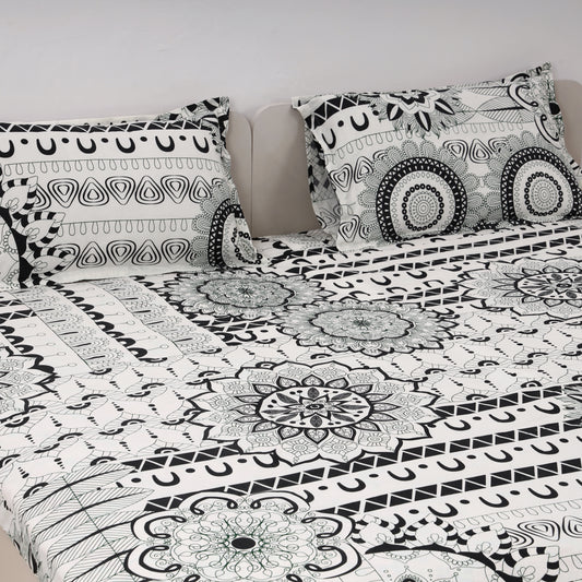 Mandala Mirage  100x100 inches Cotton Bedsheet
