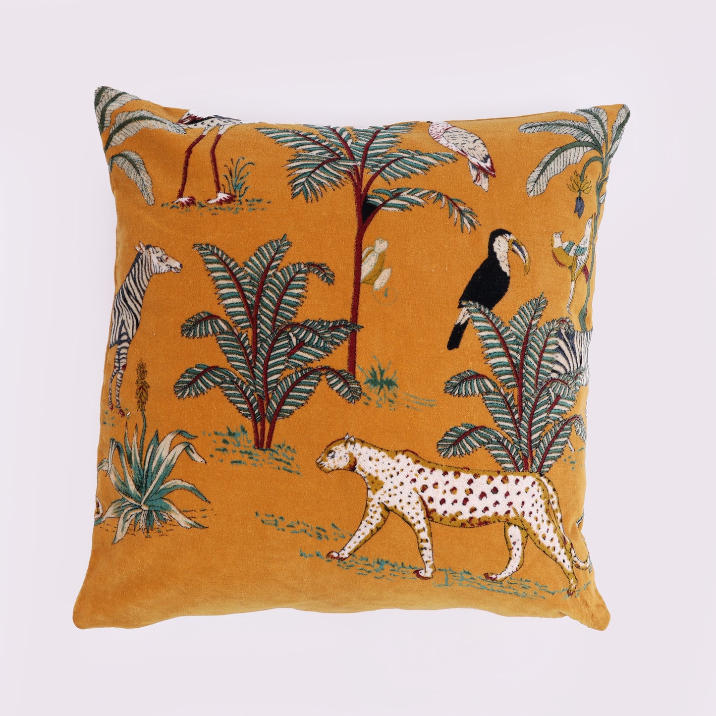 Tropical Safari Velvet Cushion Cover (set of 2)