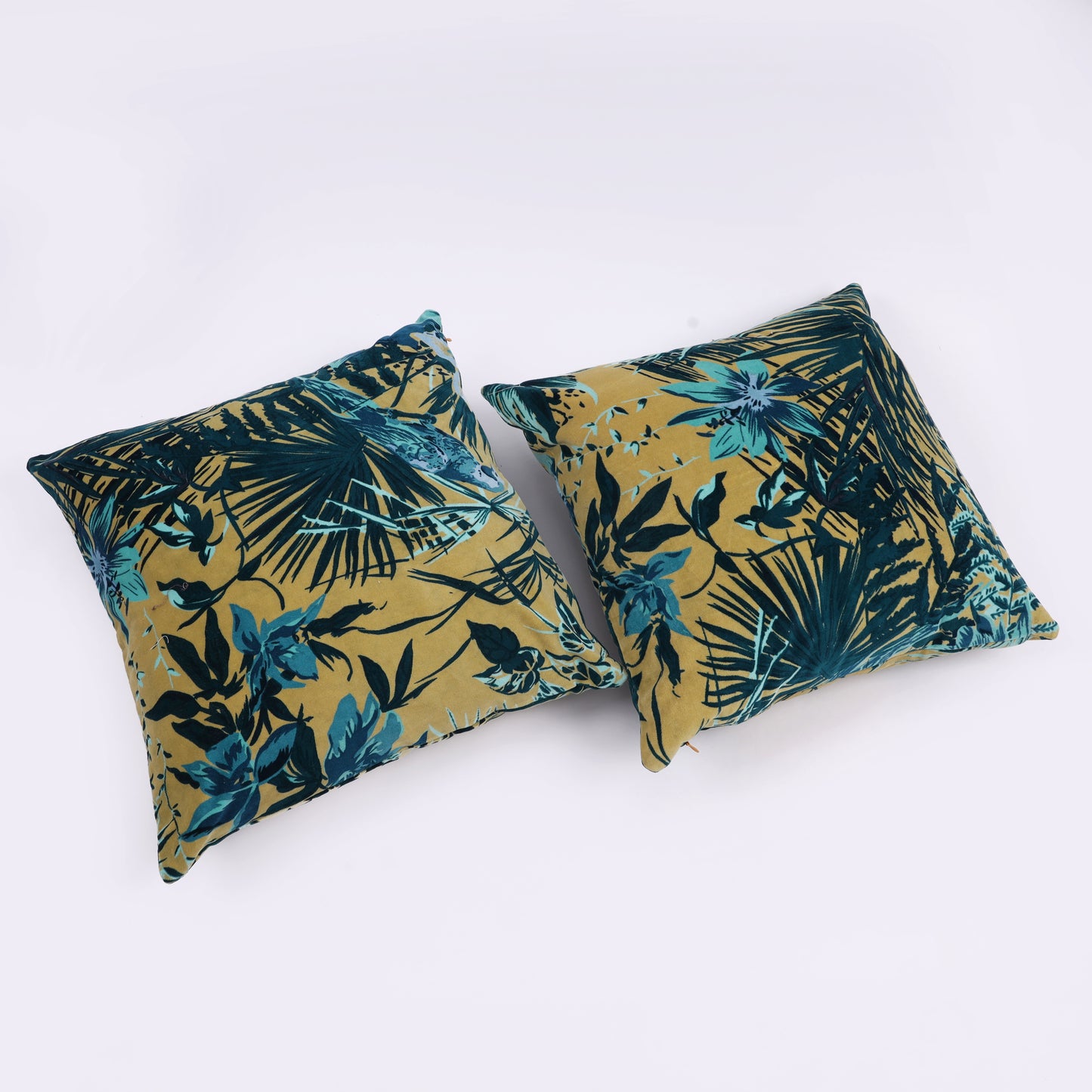 Tropical Paradise Velvet Cushion Cover (set of 2)