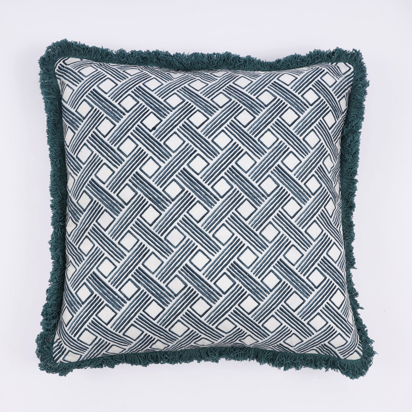Gridlock Cotton Cushion (Set of 2)
