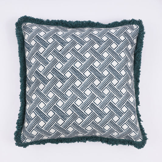 Gridlock Cotton Cushion (Set of 2)