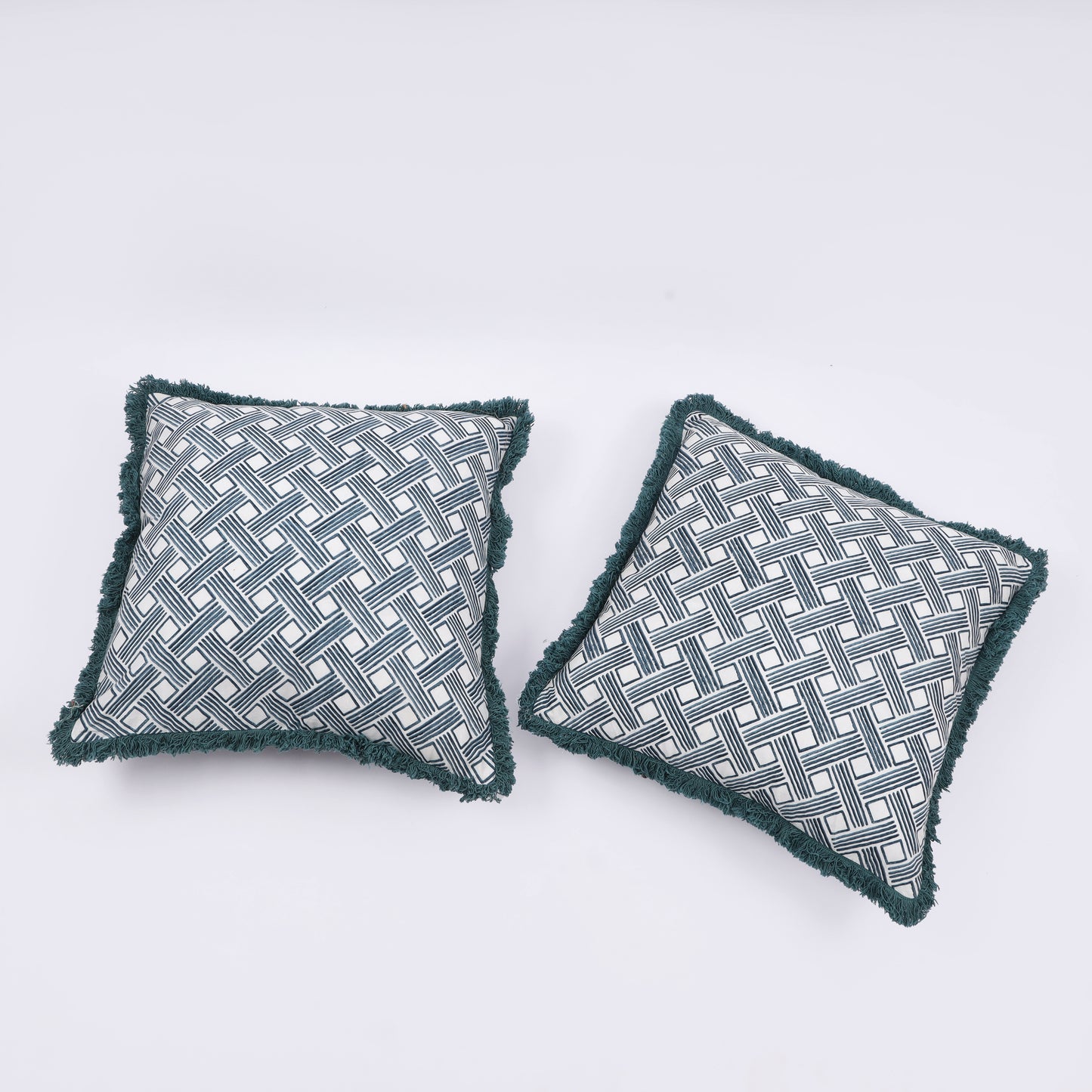 Gridlock Cotton Cushion (Set of 2)