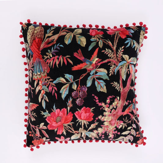 Enchanted Garden Velvet Cushion Cover (set of 2)