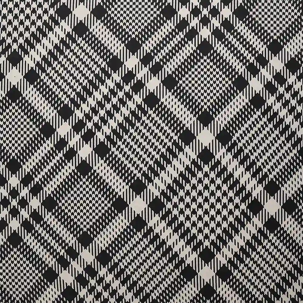 Tartan check and stripe cotton super king bedsheet with pillow covers
