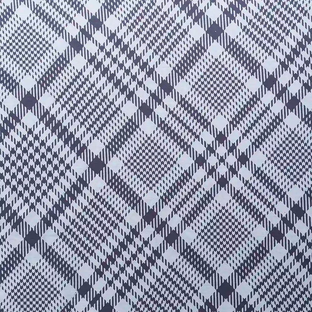 Tartan check cotton super king bedsheet with pillow covers