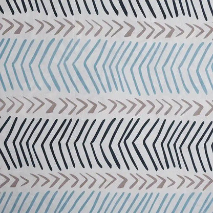 Herringbone leaf cotton super king bedsheet with pillow covers