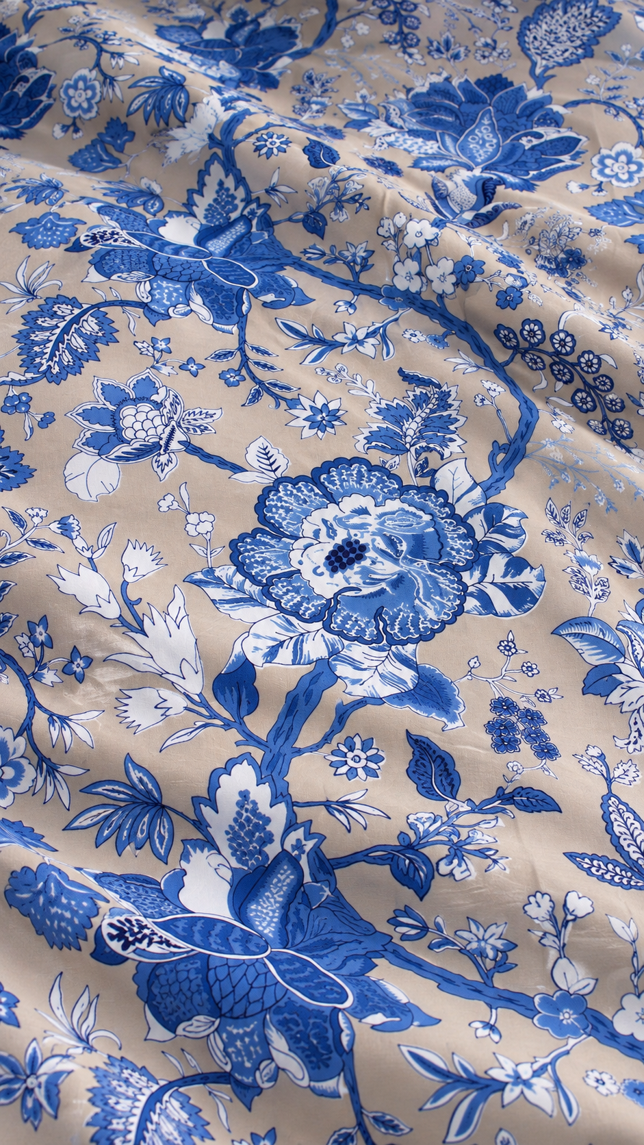 Jacobiyan print blue with 2 pillow cover 100x100"