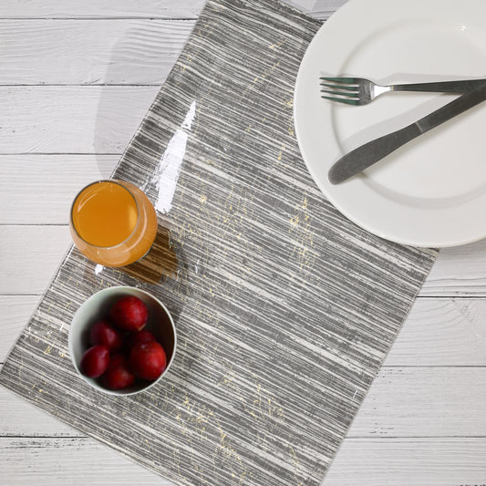 Modern Striped Laminated Table Placemats (set of 6)