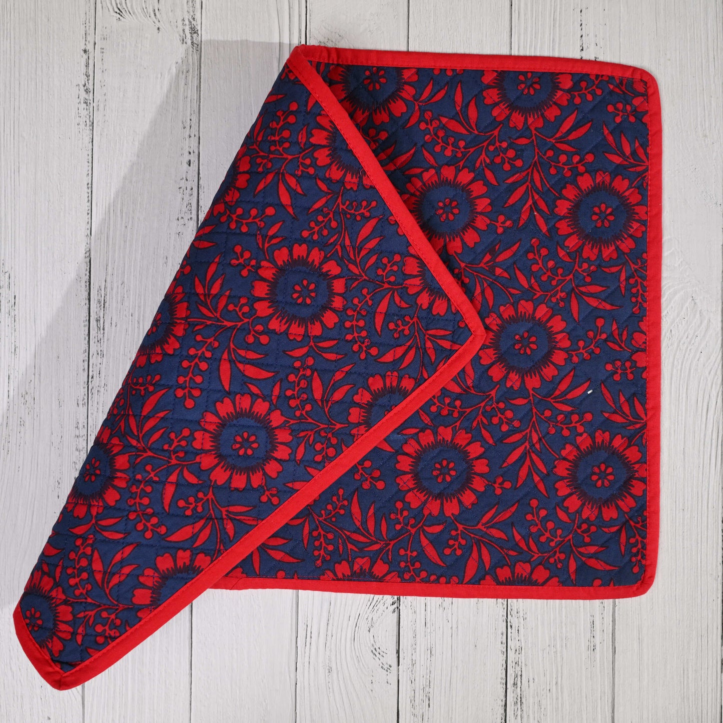 Floral fun quilted cotton placemat (set of 6)