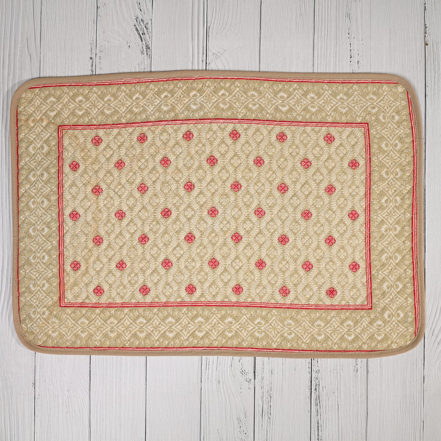Intricate Quilted Diamond Cotton Placemat (set of 6)