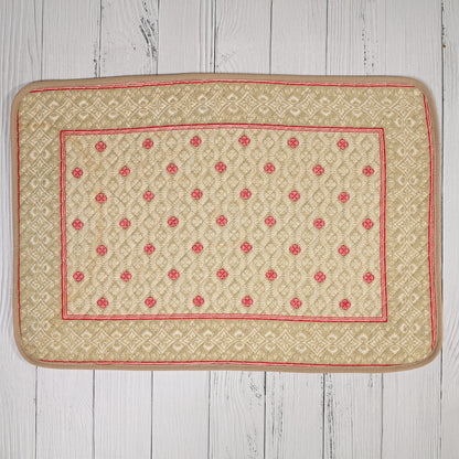Intricate Quilted Diamond Cotton Placemat (set of 6)