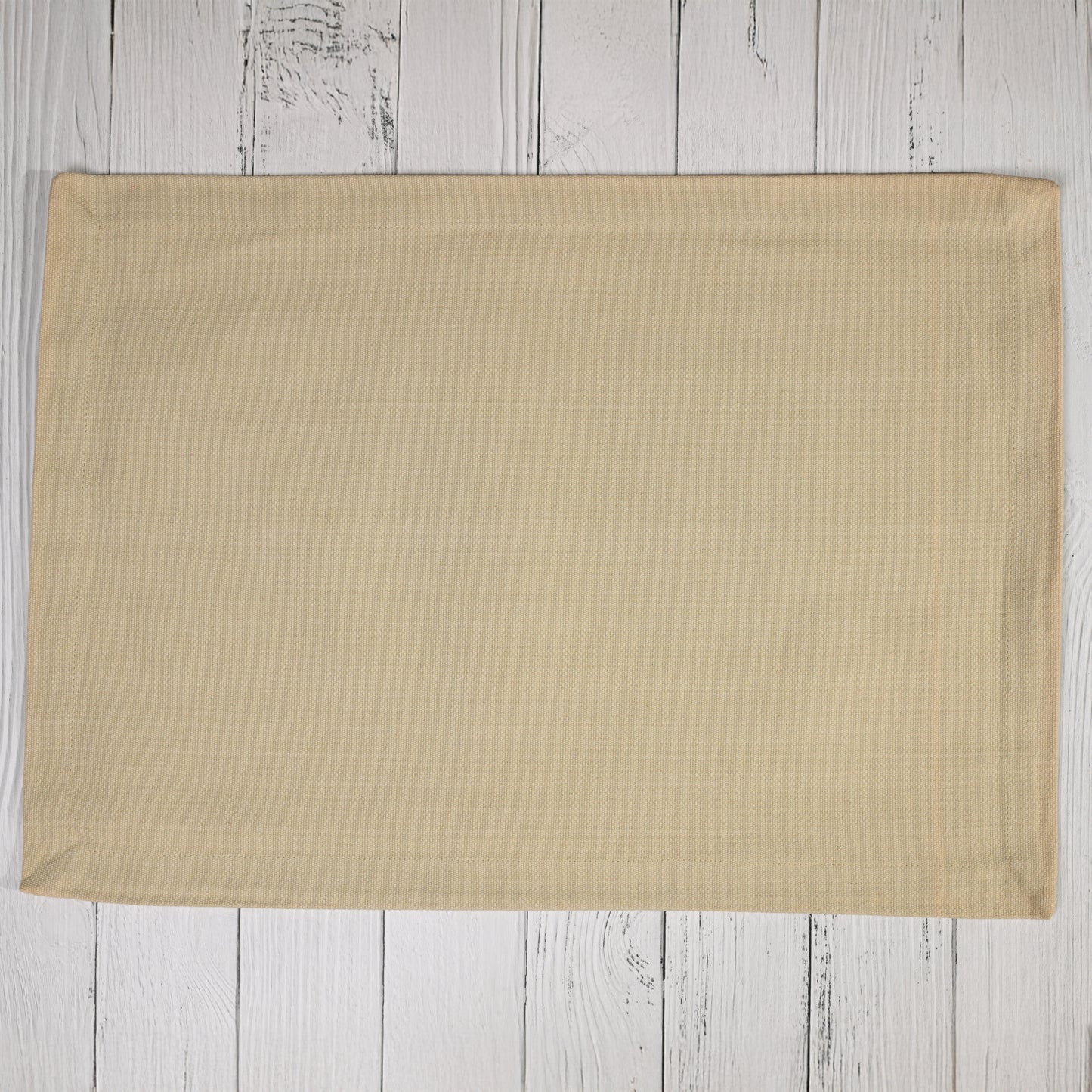 Timeless Beige Cotton Table Placemats (Set of 6)
