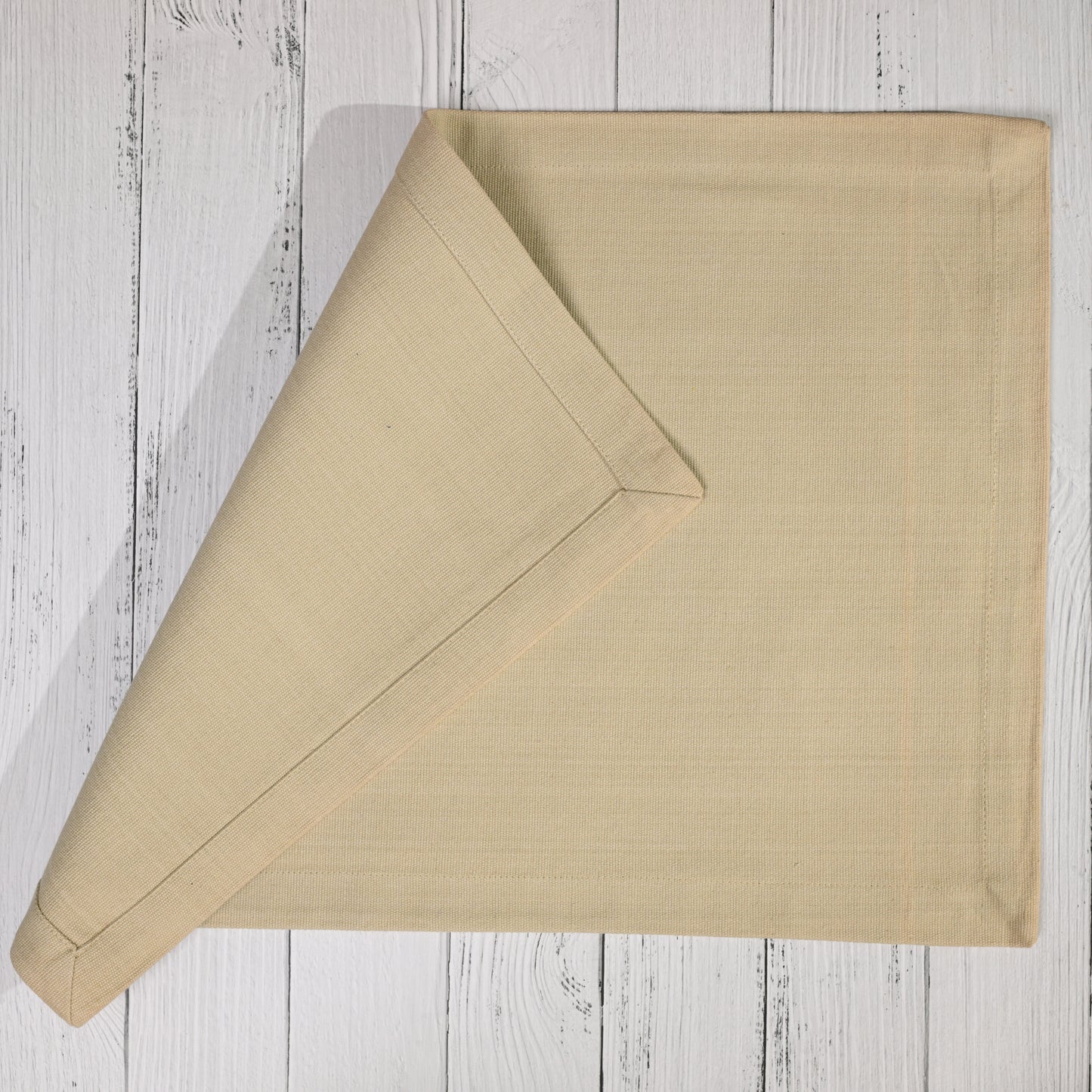 Timeless Beige Cotton Table Placemats (Set of 6)