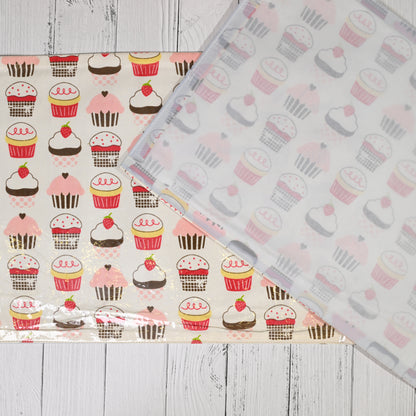 Playful Cupcake Laminated Cotton Table Placemats (set of 6)