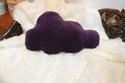 purple velvet shape cushion ( star,cloud)