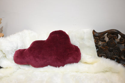 MAROON VELVET SHAPE CUSHIONS (STAR, CLOUD)