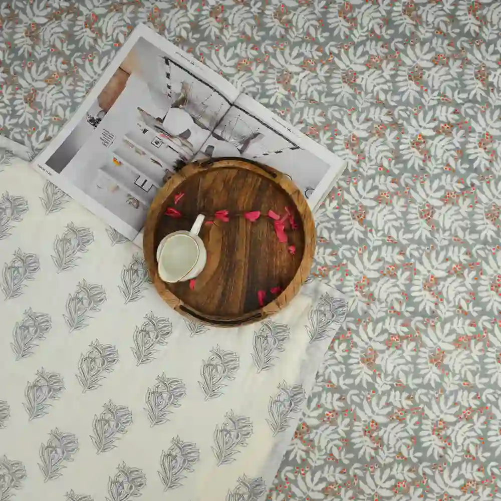 Berry bliss reversible double mulmul quilt