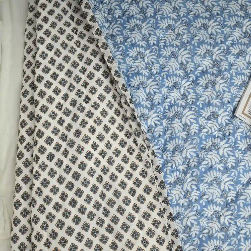 Berry bliss reversible double mulmul quilt