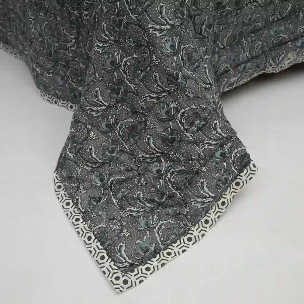 Midnight Muse cotton filled winter print medium quilt