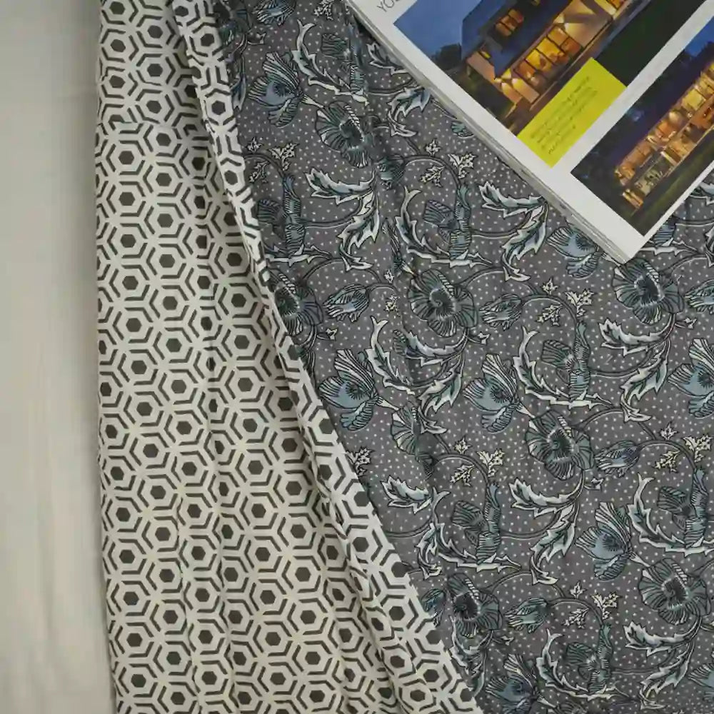 Midnight Muse cotton filled winter print medium quilt
