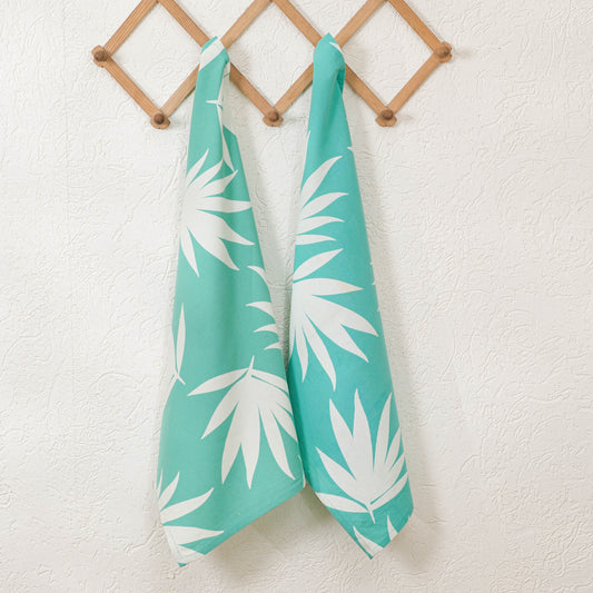 Tropical Kitchen Towels with loop (Set of 2)