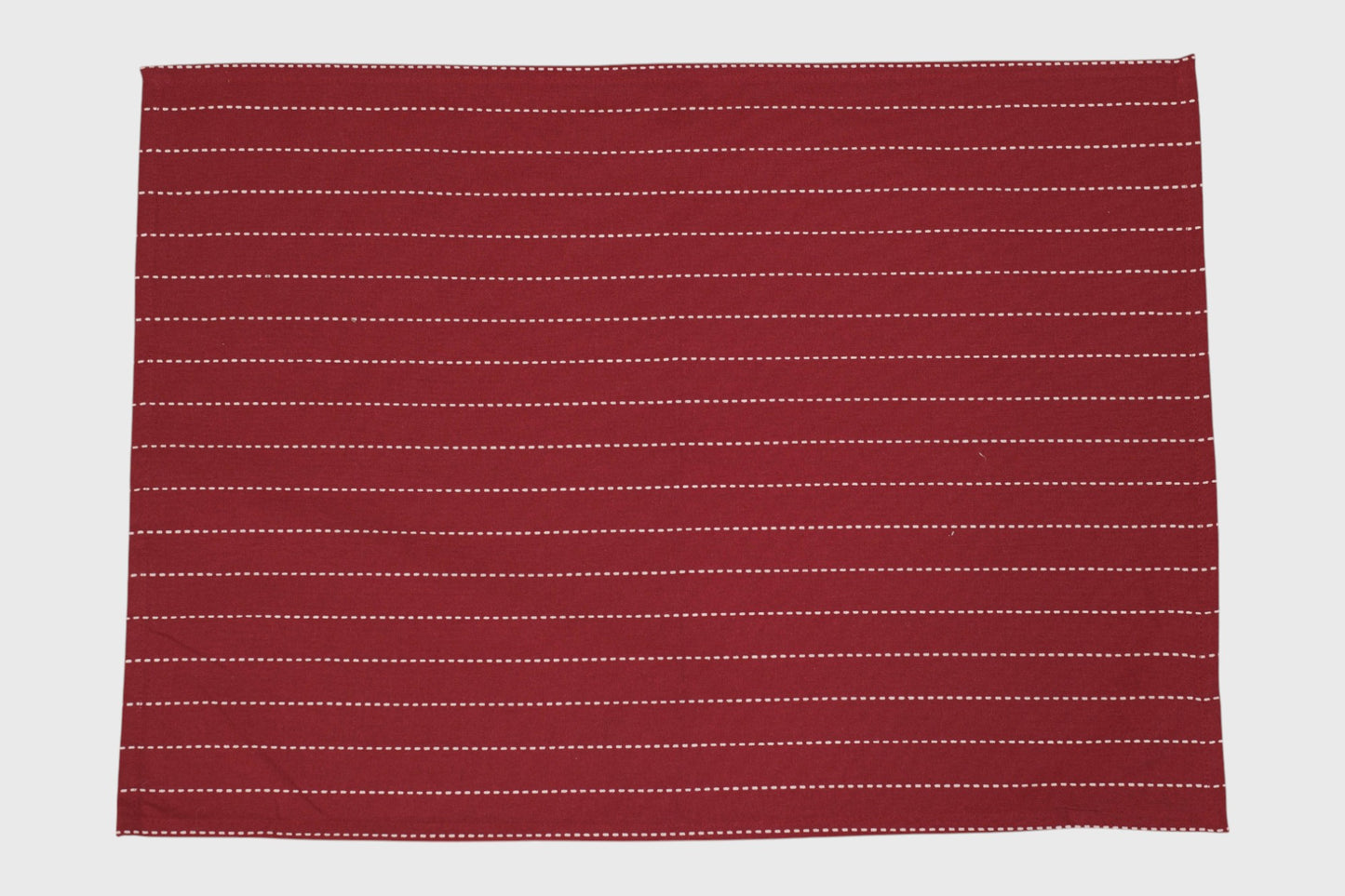 Maroon and White Striped kitchen Towels with loop (set of 2)