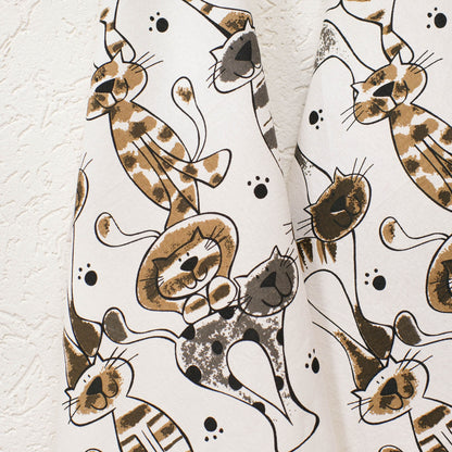 Purrfectly Playful kitchen towels with loop (set of 2)