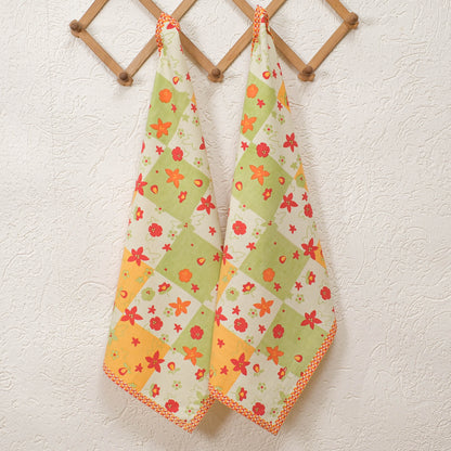 Spring Kitchen Towels with loop (Set of 2)