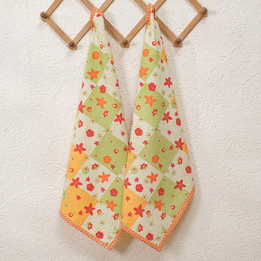 Spring Kitchen Towels with loop (Set of 2)