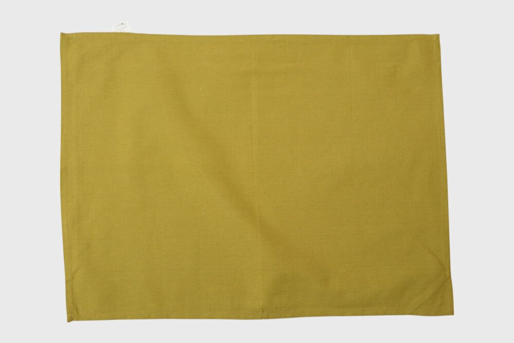 Minimalist Mustard Yellow Kitchen Towels with loop (Set of 2)