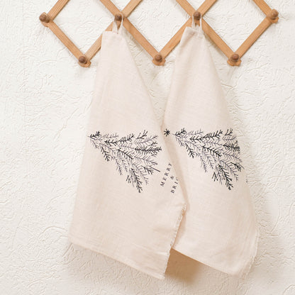 Winter Wonderland kitchen Towels with loop (set of 2)